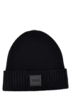 Hugo Boss Logo Beanie In Blue