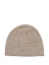 Hugo Boss Logo Beanie Hat In Brown