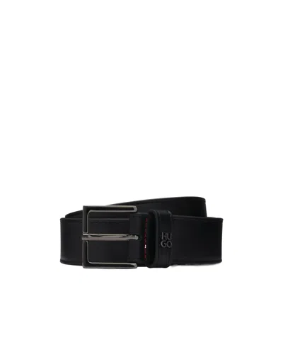 Hugo Boss Logo Belt In Black