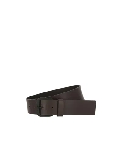 Hugo Boss Logo Belt In Black