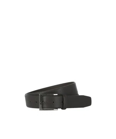 Hugo Boss Logo Belt In Black