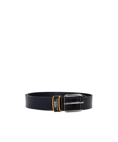 Hugo Boss Logo Belt In Black