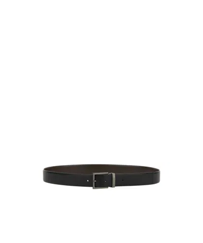 Hugo Boss Logo Belt In Black
