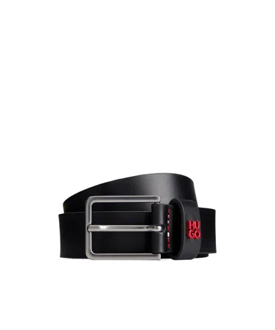 Hugo Boss Logo Belt In Black