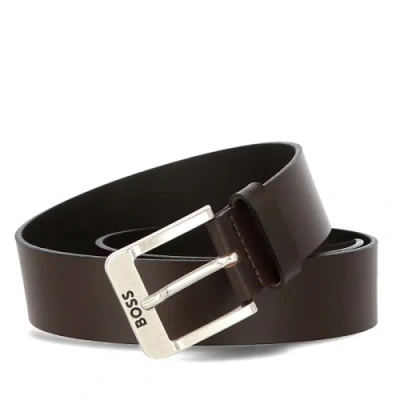 Hugo Boss Logo Belt In Black