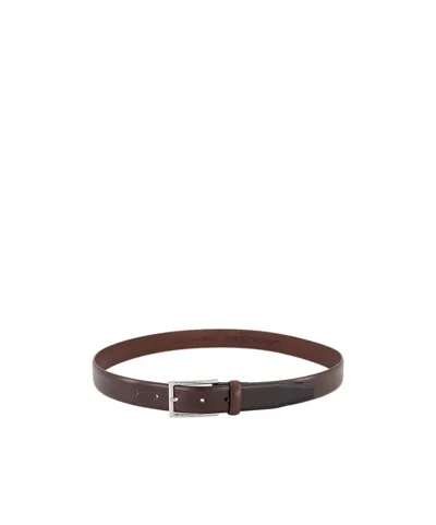 Hugo Boss Logo Belt In Brown