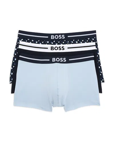 Hugo Boss Logo Boxer Briefs, Pack Of 3 In Open Multi Colored