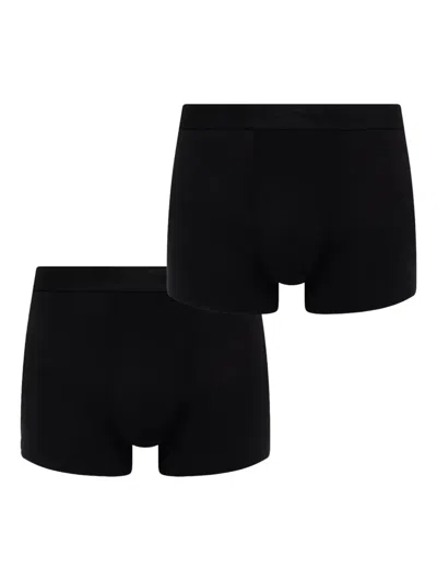 Hugo Boss Logo Boxers (set Of Two) In Black