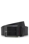 Hugo Boss Logo Buckle Belt In Black
