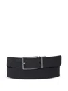 Hugo Boss Logo-buckle Leather Belt In Black