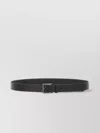 Hugo Boss Logo Buckle Smooth Finish Belt In Black