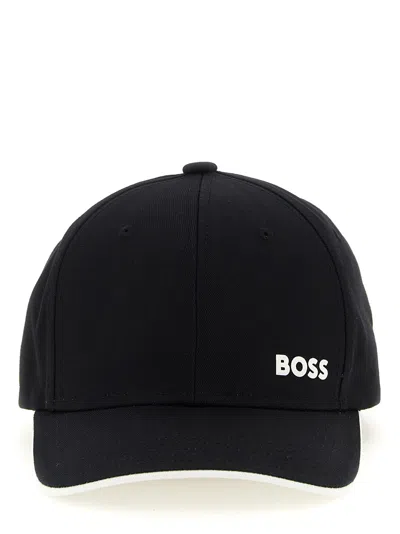 Hugo Boss Logo Cap In Blue