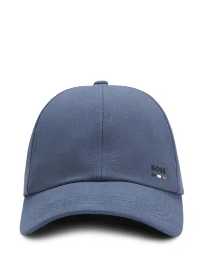 Hugo Boss Logo Cap In Blue