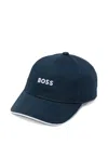 Hugo Boss Logo Cap In Blue