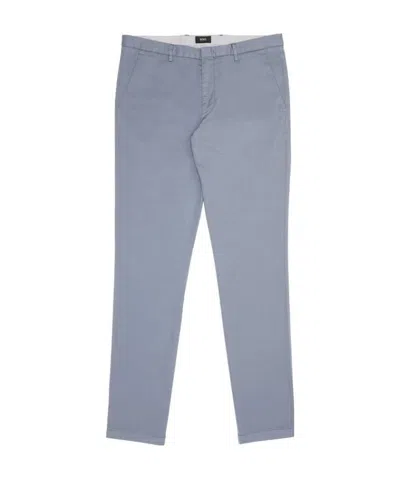 Hugo Boss Logo Casual Pants In Gray