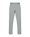 Shop Hugo Boss Logo Casual Pants In Gray