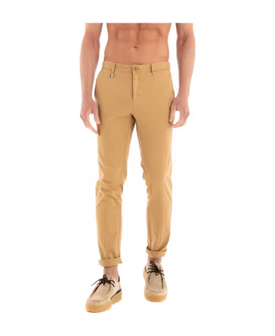 Hugo Boss Logo Casual Pants In Nude