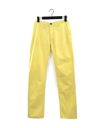 Hugo Boss Logo Casual Pants In Yellow