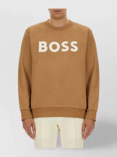 HUGO BOSS LOGO CREW NECK SWEATER