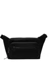 Hugo Boss Logo-debossed Belt Bag In Black