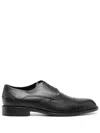 Hugo Boss Logo-debossed Derby Shoes In Black