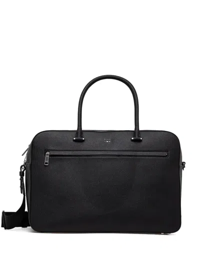 Hugo Boss Logo-debossed Holdall In Black