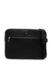 Hugo Boss Logo-debossed Laptop Bag In Black