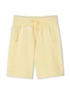 Hugo Boss Logo-debossed Shorts In Yellow