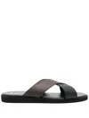 Hugo Boss Logo-debossed Slides In Black