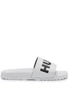 Hugo Boss Logo-debossed Slides In White