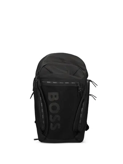 Hugo Boss Logo-detail Backpack In Black