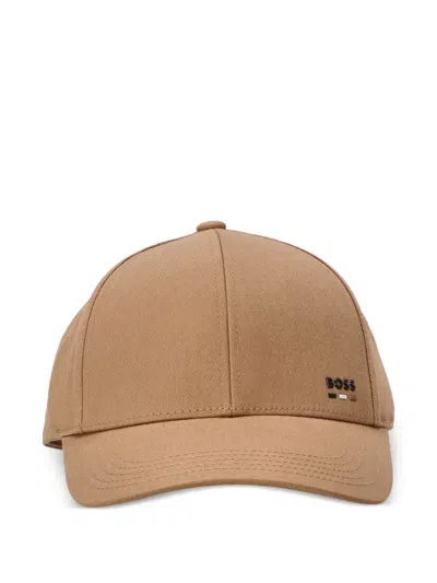 Hugo Boss Logo-detail Baseball Cap In Brown