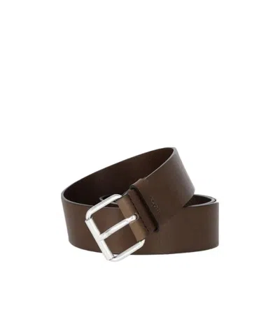 Hugo Boss Logo Detail Belt In Multicolor