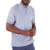 Hugo Boss Boss Prout Tipped Cotton Piqué Polo In Blue