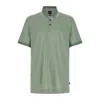 Hugo Boss Logo-detail Cotton Polo Shirt In Green