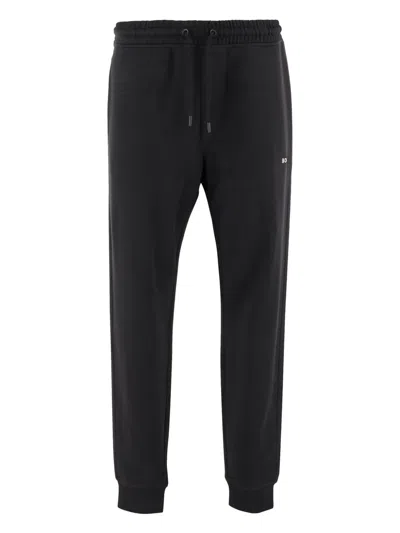 Hugo Boss Logo-detail Elasticated Track Pants In Black