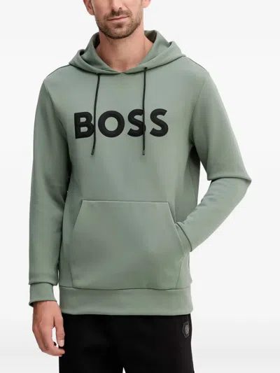HUGO BOSS LOGO-DETAIL HOODIE