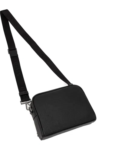 Hugo Boss Logo-detail Messenger Bag In Black