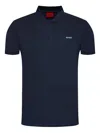 Hugo Boss Logo-detail Polo Shirt In Blue
