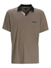Hugo Boss Logo-detail Polo Shirt In Brown