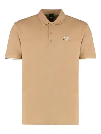 HUGO BOSS LOGO-DETAIL POLO SHIRT
