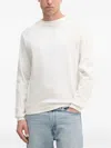 Hugo Boss Logo-detail Raglan-sleeve Sweatshirt In White