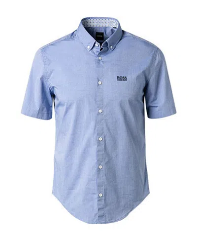 Hugo Boss Logo Detail Shirt In Blue