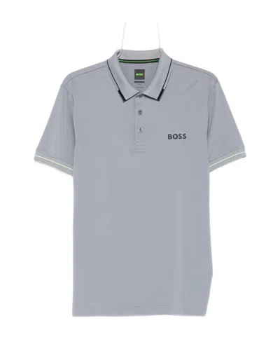 HUGO BOSS LOGO-DETAIL SHORT-SLEEVE POLO SHIRT