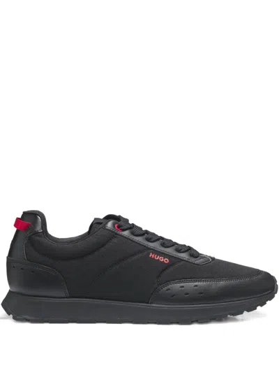 Hugo Boss Trainers With Mesh And Faux Leather In Multi