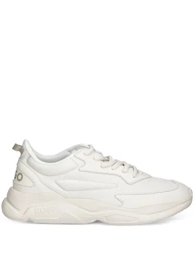 Hugo Boss Logo-detail Sneakers In White