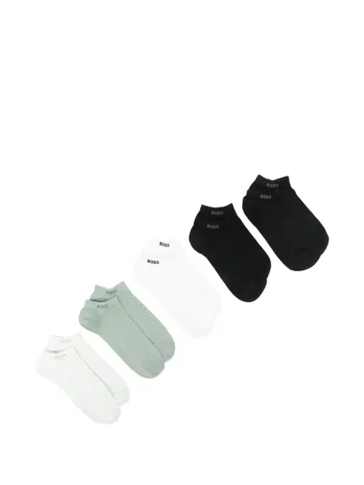 Hugo Boss Logo-detail Socks (set Of Five) In Multi