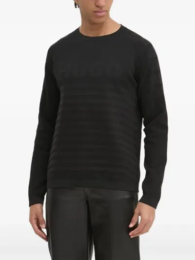 Hugo Boss Logo-detail Sweater In Black
