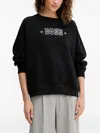 Hugo Boss Logo-detail Sweatshirt In Black