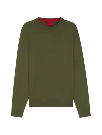 Hugo Boss Logo-detail Sweatshirt In Green